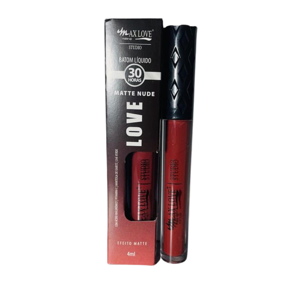 Batom Líquido Max Love 30 Horas – Efeito Matte e Longa Duração