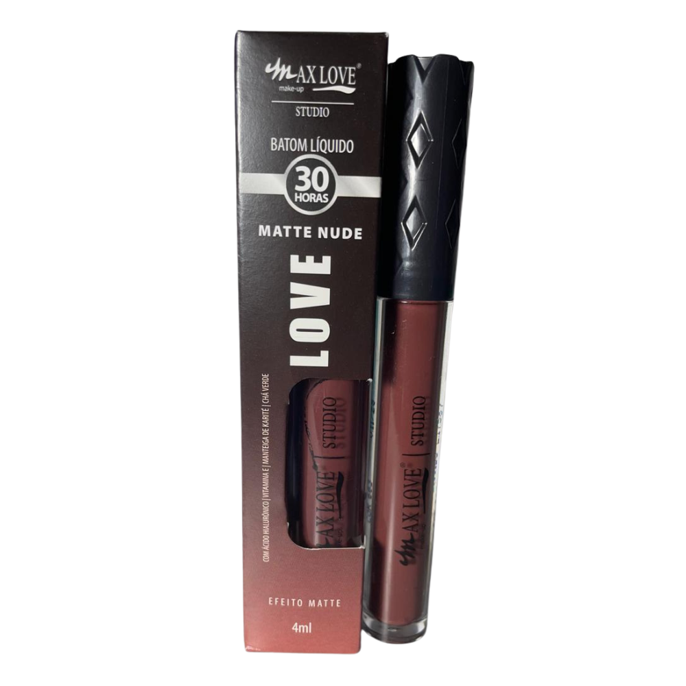 Batom Líquido Max Love 30 Horas – Efeito Matte e Longa Duração